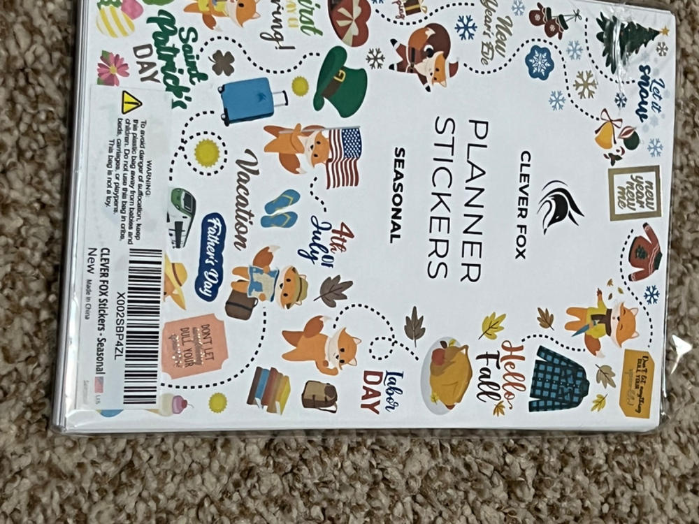 Sticker Book, 1500+ Unique Stickers – Clever Fox®