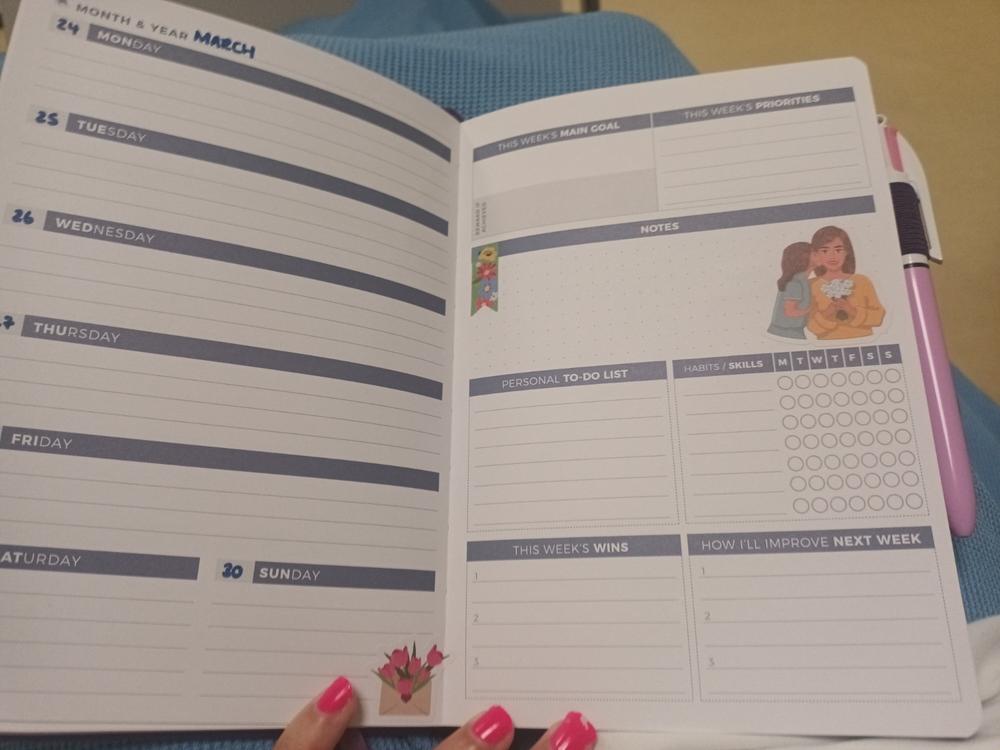 Weekly Planner 2nd Edition (A5) - Customer Photo From Hannah Smallbone