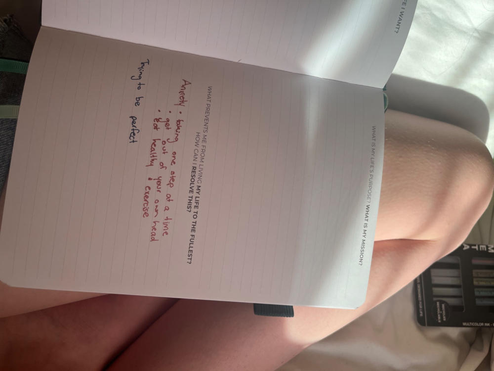 Self-Care Journal - Customer Photo From Claire Monaghan Air New Zealand Crew