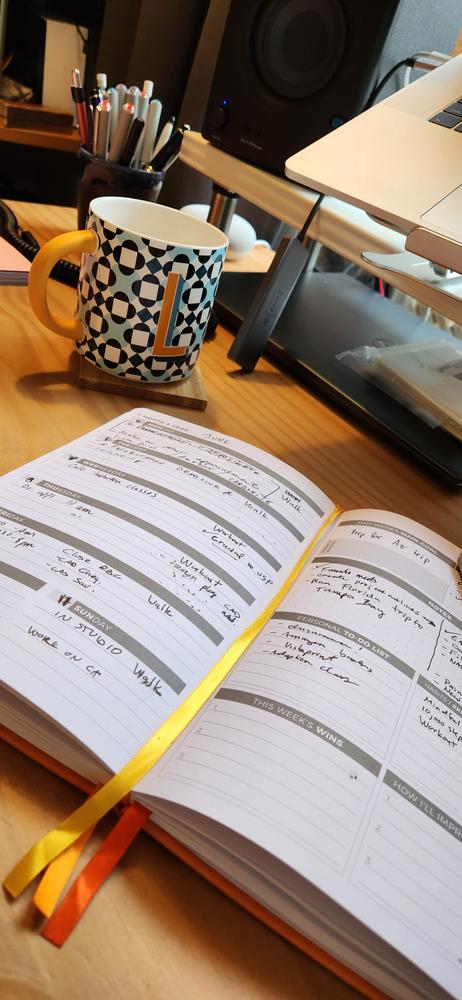 Weekly Planner PRO 2nd Edition - Customer Photo From Laura Nadine