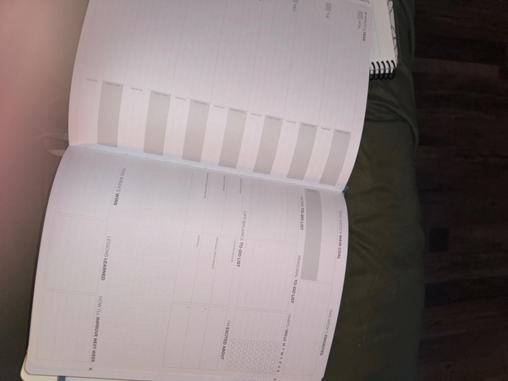 Weekly Planner PRO 2nd Edition - Customer Photo From Warren