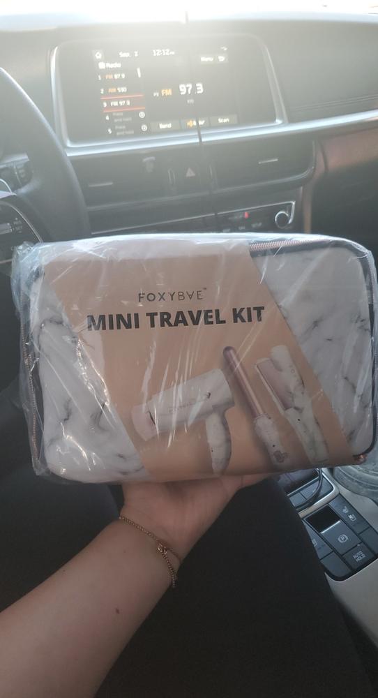 foxybae mini travel curling wand