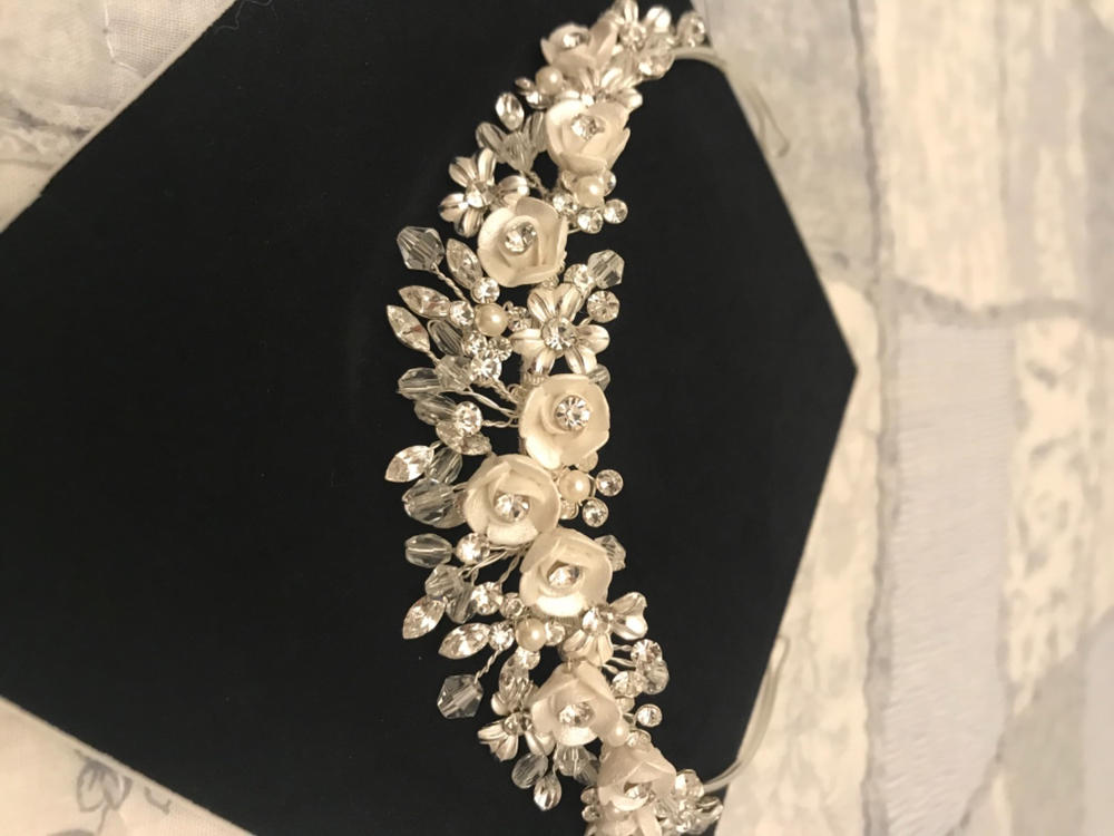 Baccara Vintage Inspired Tiara - Silver or Gold - Customer Photo From Lexie Taylor
