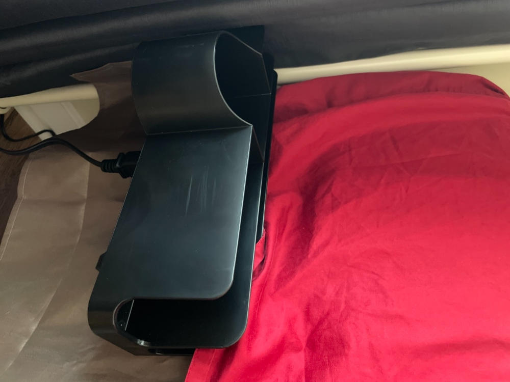 THE NIGHT CADDY® - The clutter-free solution to bedside storage & charging™ - Customer Photo From Gina Blaxton