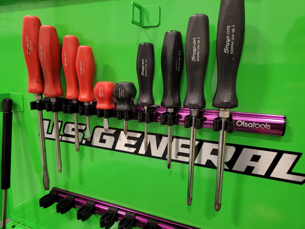 Magnetic Screwdriver Organizer - Customer Photo From 