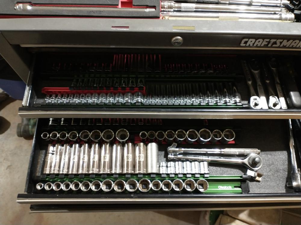 Aluminum Socket Organizer Rails with Locking End Caps - Customer Photo From Eric F.