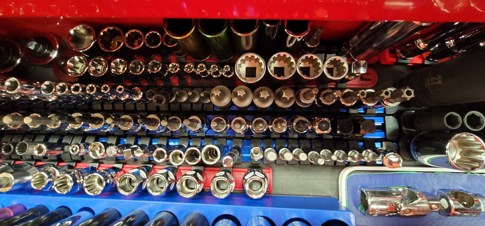 Aluminum Socket Organizer Rails with Locking End Caps - Customer Photo From Adrian Mechner