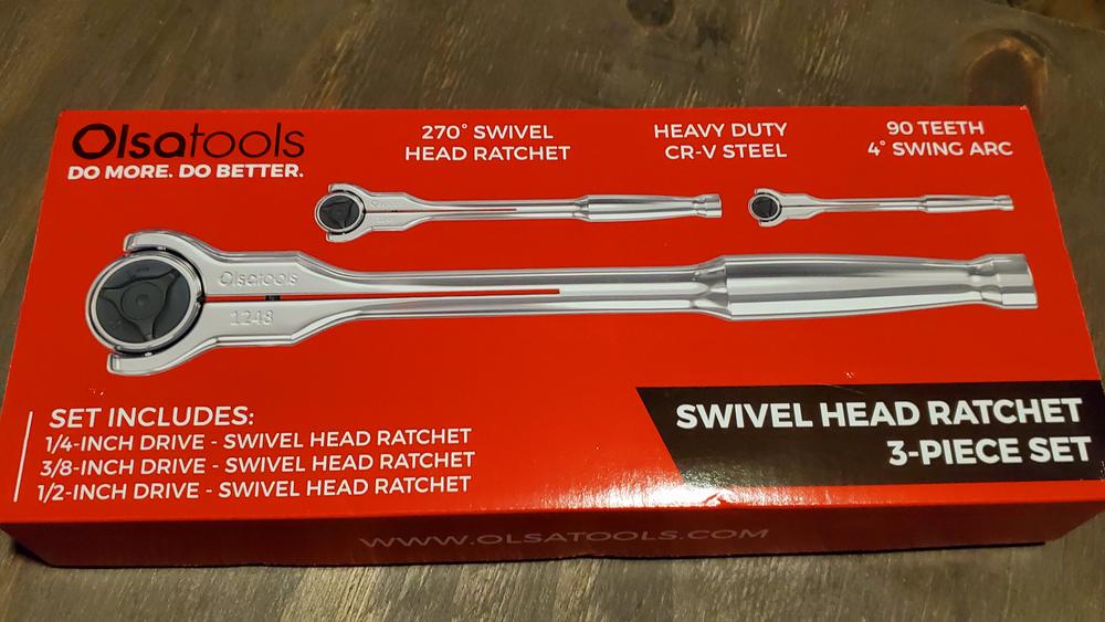 Swivel Head Ratchet - 90 Tooth Round Head - Customer Photo From Kenneth O.