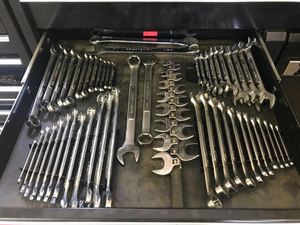 Magnetic Metal Wrench Organizer - Customer Photo From Jorv G.