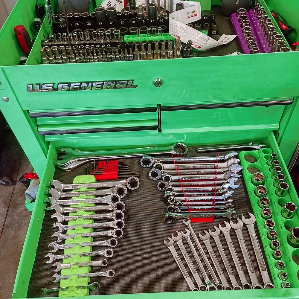 Magnetic Metal Wrench Organizer - Customer Photo From Kendrick C.