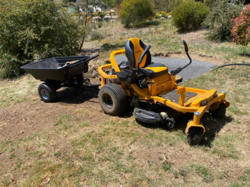 Poly Dump Cart Trailer - Customer Photo From Jane Clark