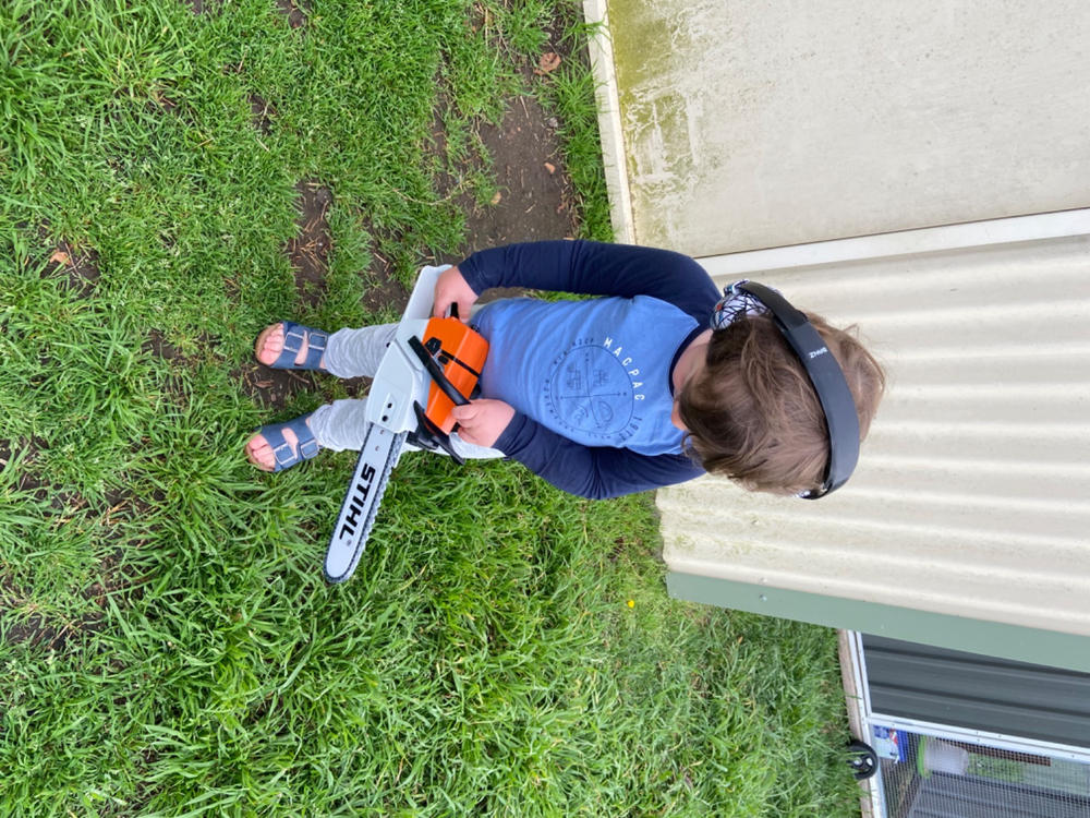 Stihl Battery Toy Chainsaw - Customer Photo From Kyle Usher