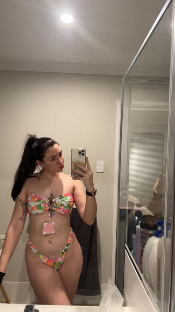 Retro Y Thong Bikini Bottom - Cabo Kiss - Customer Photo From Emma Garrett
