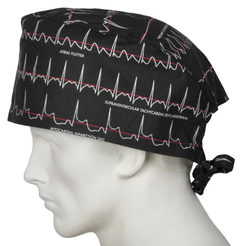 XL Scrub Caps Electrocardiogram - Customer Photo From Junior Haske
