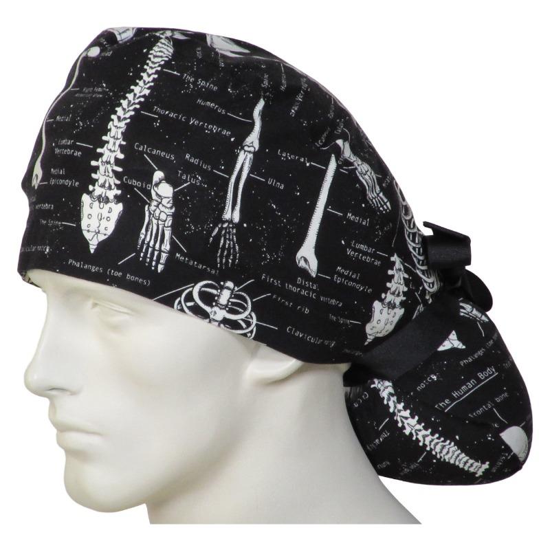 Ponytail Surgical Caps Skeletons - Customer Photo From Cecilia Huang
