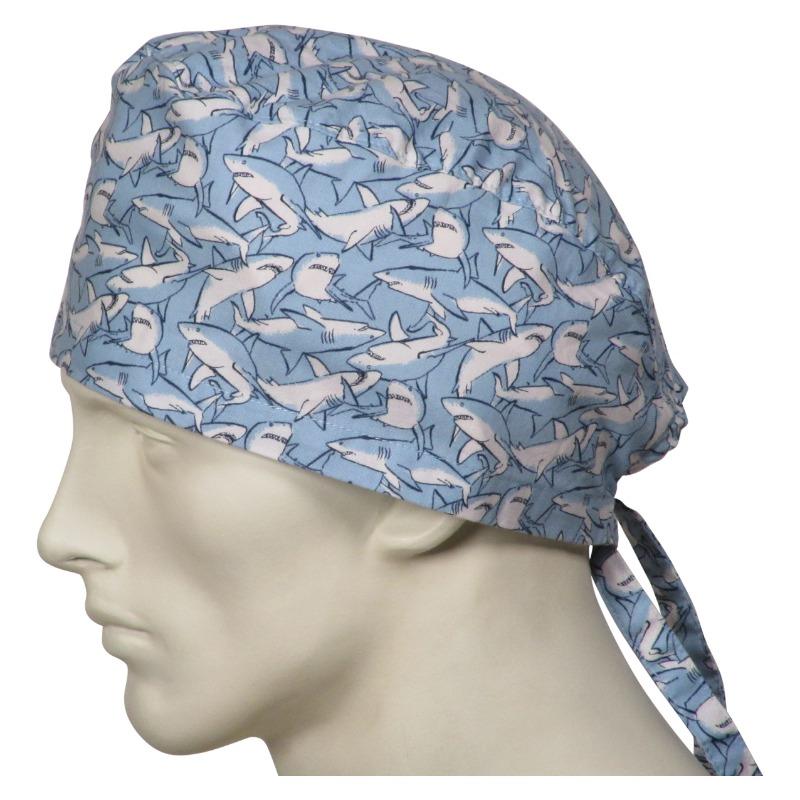 Surgical Caps Sharks Head - Customer Photo From william sharp