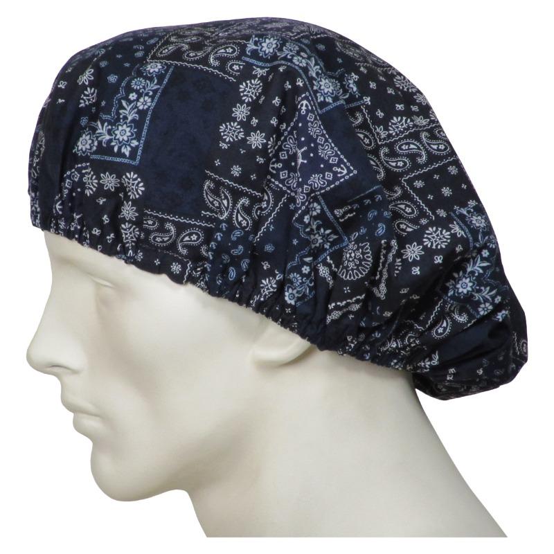 Bouffant Scrub Caps Bandana Blues - Customer Photo From Samatha H