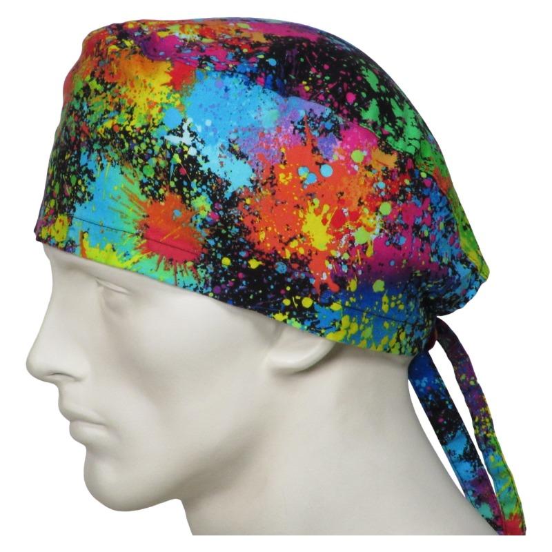 Scrub Caps Neon Splatter - Customer Photo From Reuben Wechsler