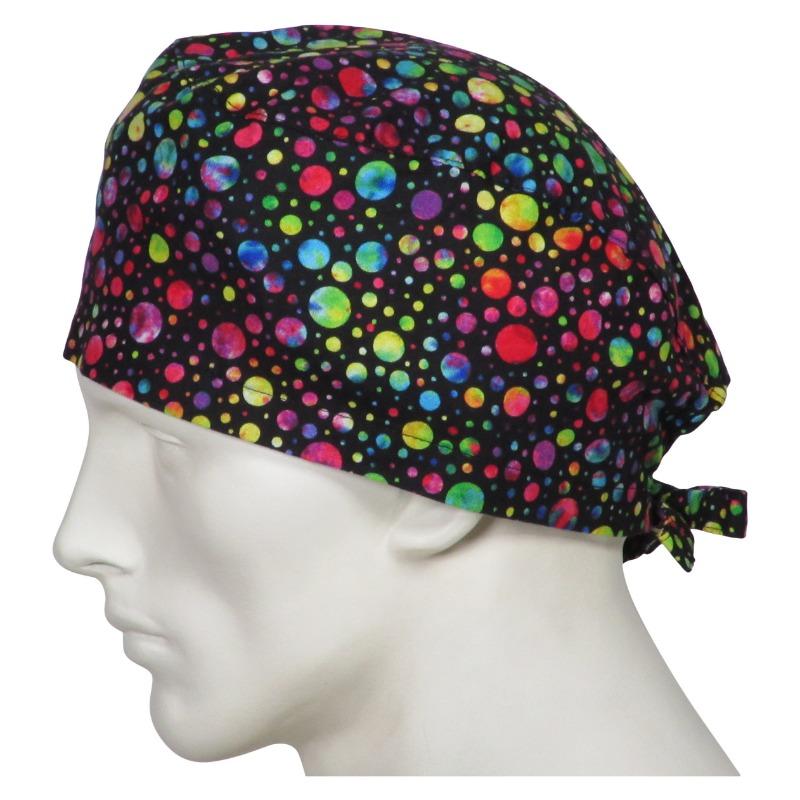 Scrub Caps Art Dots - Customer Photo From Peter B