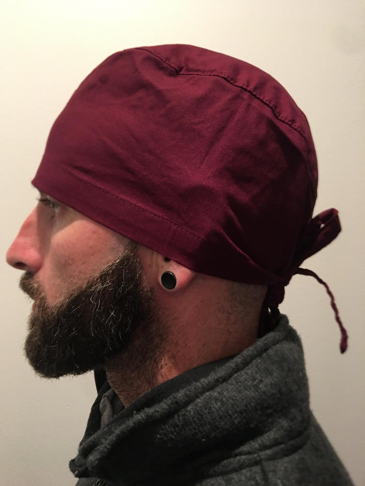 Scrub Caps Wine Burgundy - Customer Photo From Michael Occhipinti