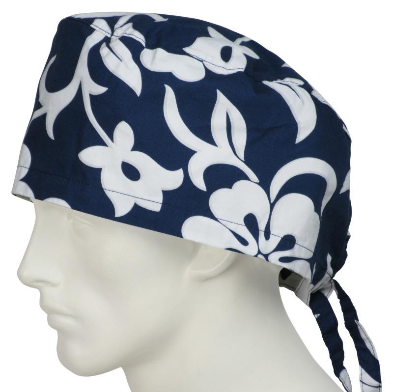 XL Surgical Caps Lava Flower Navy - Customer Photo From Anonymous