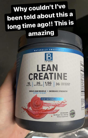 Lean Creatine - Customer Photo From Hercoco N