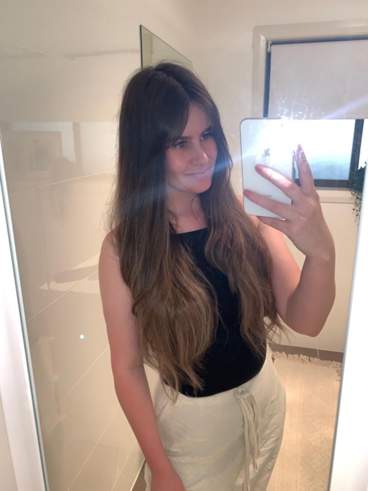 EZI FLIP HALO EXTENSIONS - Customer Photo From Ashleigh Bell