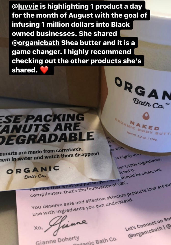 Naked Organic Unscented Body Butter - Customer Photo From Sarah Philips