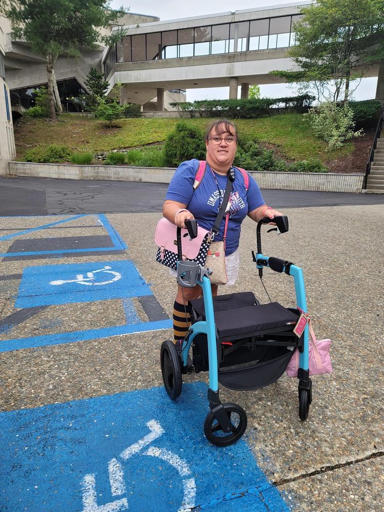 Rollz Motion Premium 2-in-1 Rollator & Transport Chairs - Customer Photo From Paige Santos
