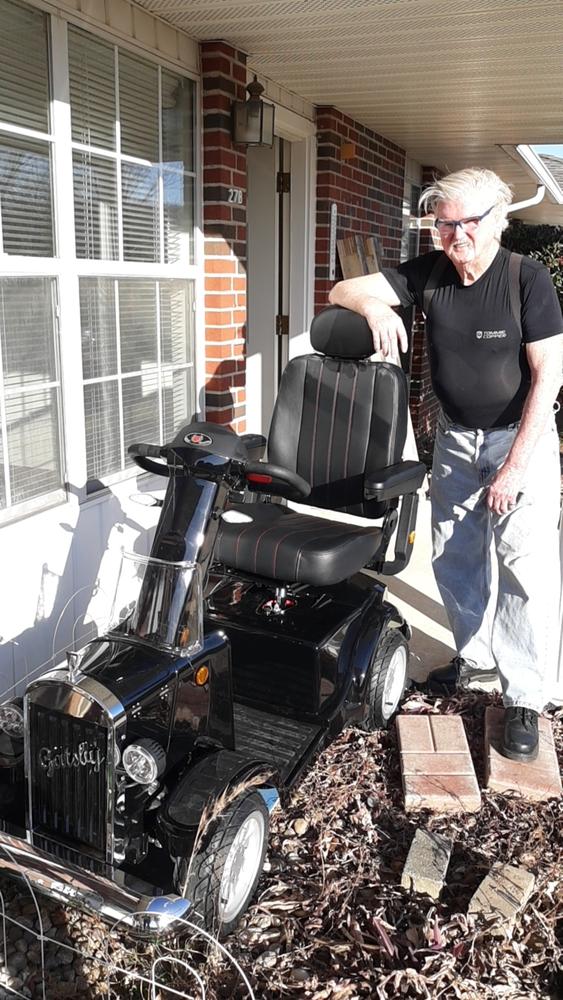 Gatsby X Vintage Heavy Duty Long Range Mobility Scooters - 35 Miles Per Charge - Customer Photo From George C.