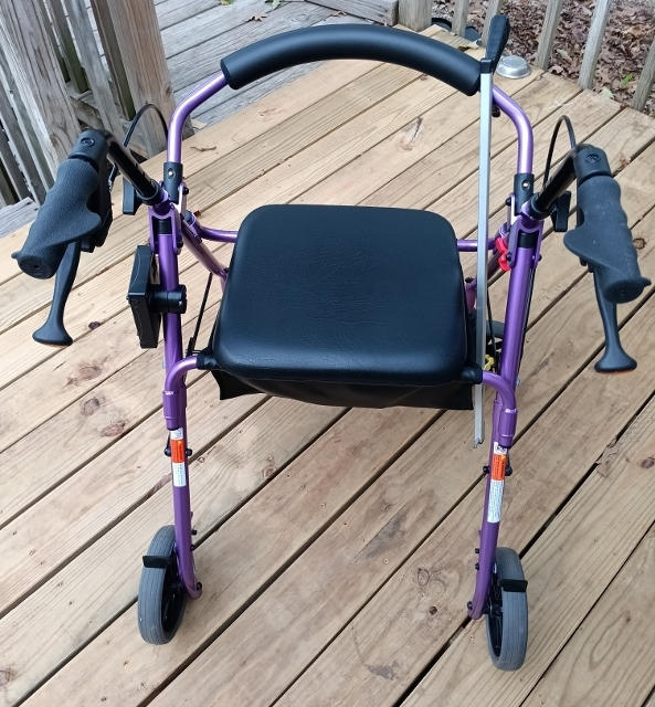 Nova Medical Universal Foldable Cup Holder for Mobility Aids - Customer Photo From Gloria Eslick