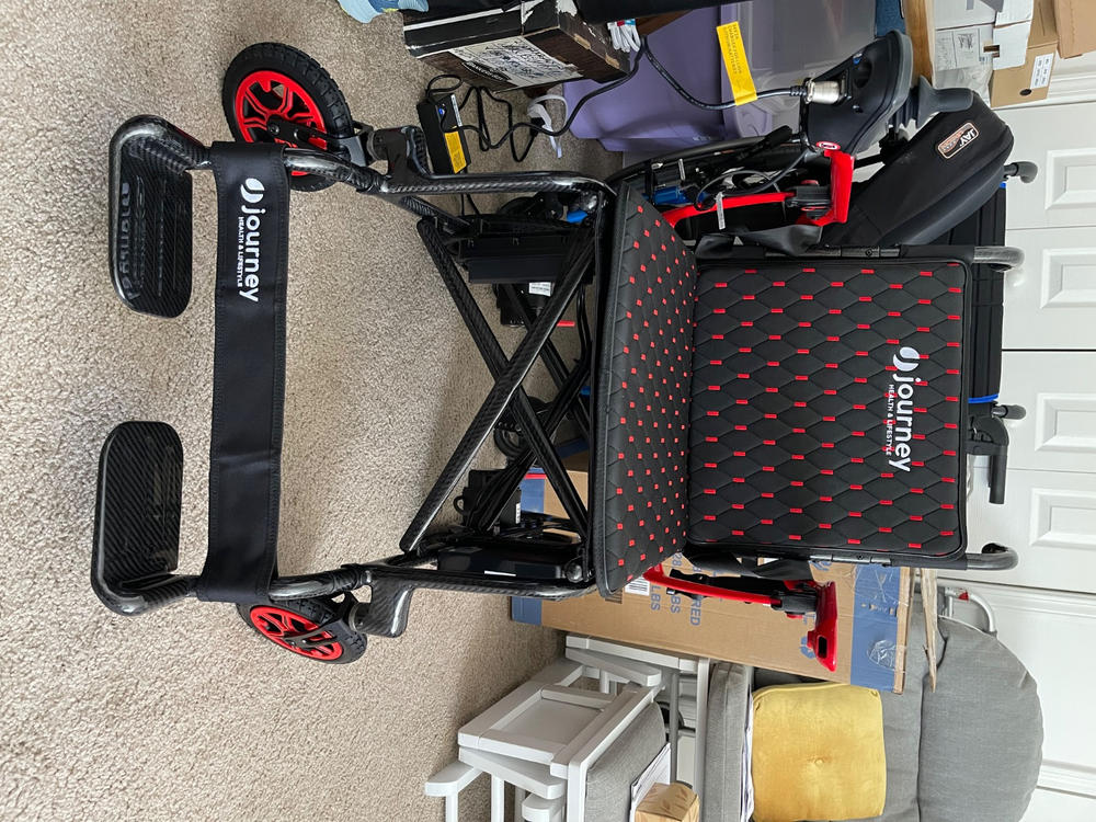 Journey Air Elite Lightweight Folding Power Chair - Only 26 lbs - Customer Photo From Aubrey Kinsey