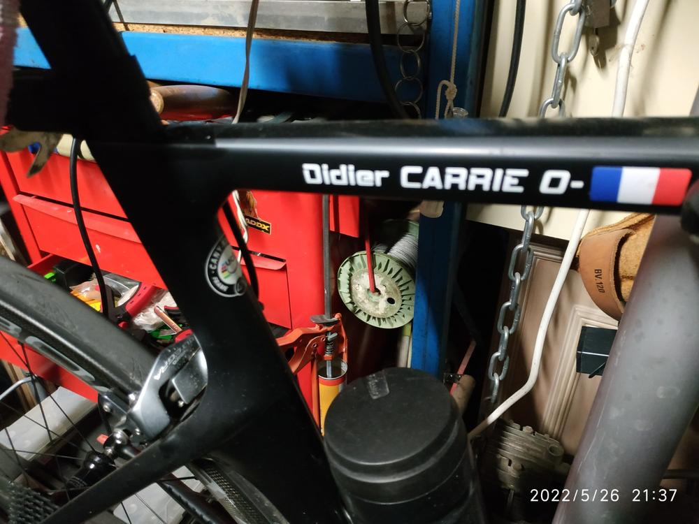 Sticker autocollant vélo mini sans fond 5mm ultra discret - Customer Photo From didier carrié