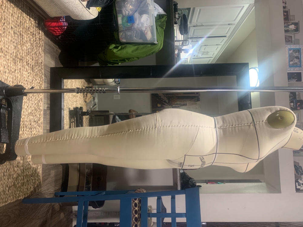 Female Full Body Professional Dress Form with Collapsible Shoulders - Customer Photo From Ashton Tuggle