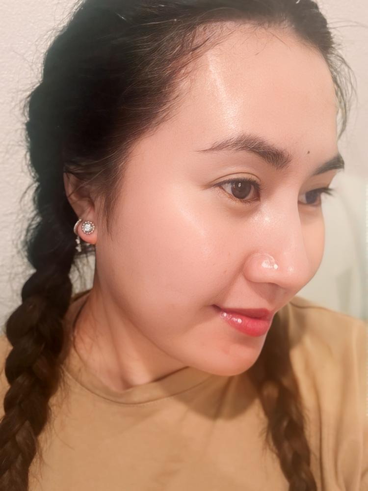 Flower Cluster Studs - Customer Photo From Kristine 