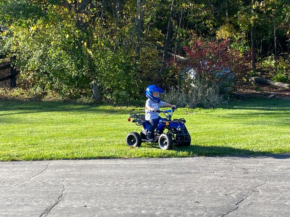 Rosso Motors Off Road Motocross ATV Helmets For Kids in Blue DOT Approved - Customer Photo From Anonymous
