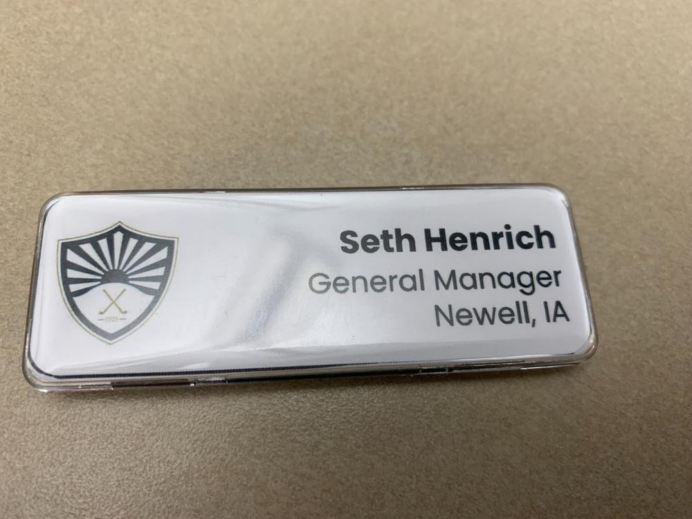 Name Tag Dome Kit - DIY - Customer Photo From Seth Henrich