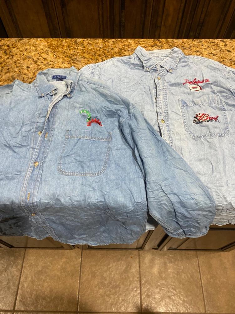 Preloved Denim Shirts | Set of 2 - Customer Photo From Landon Nelson
