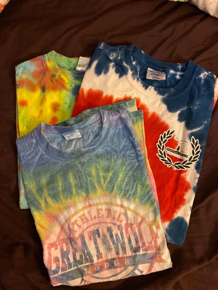 Preloved Tie Dye T-Shirts | Set of 3 - Customer Photo From Katie Pecor
