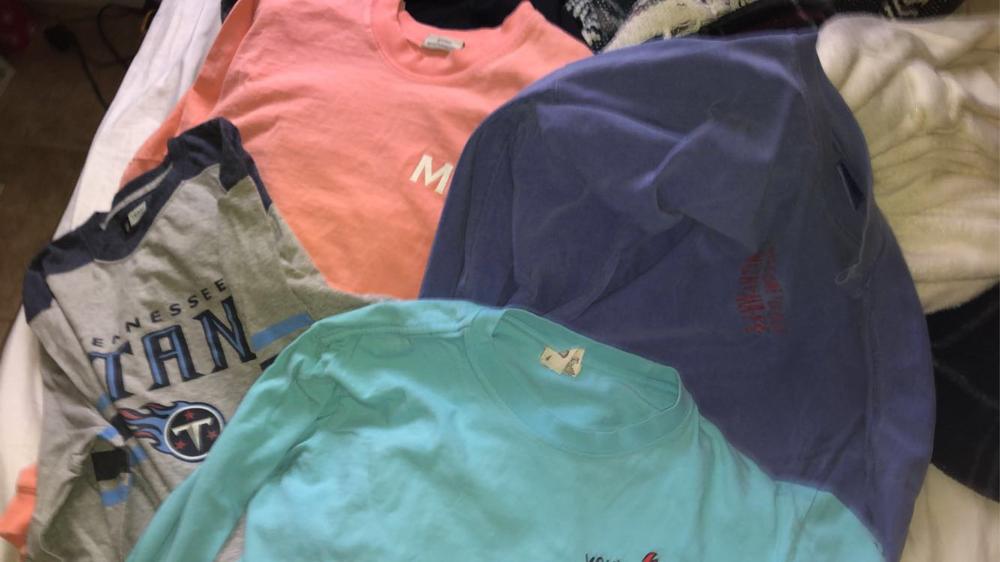 Preloved Printed Long Sleeve T-Shirts | Set of 4 - Customer Photo From Leann Esparza