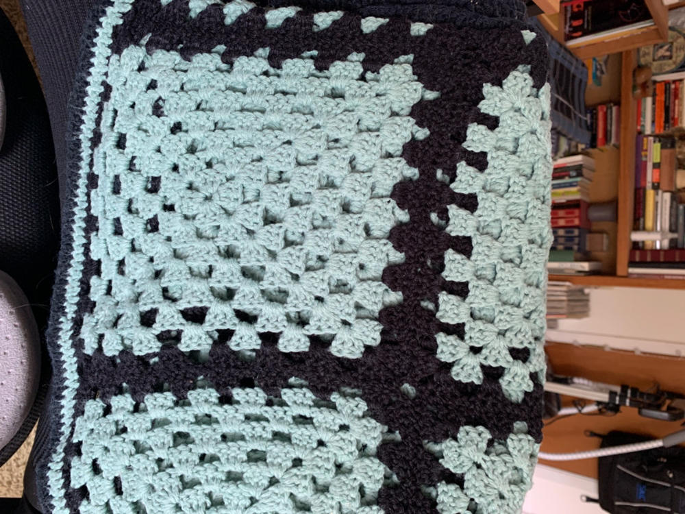 Preloved Crochet Throw Blanket - Customer Photo From Natosha W.