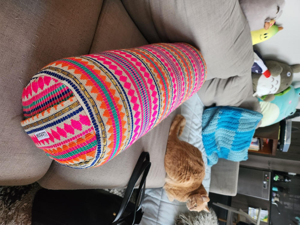 Indian Sunrise Yoga Bolster - Customer Photo From Sam Tully