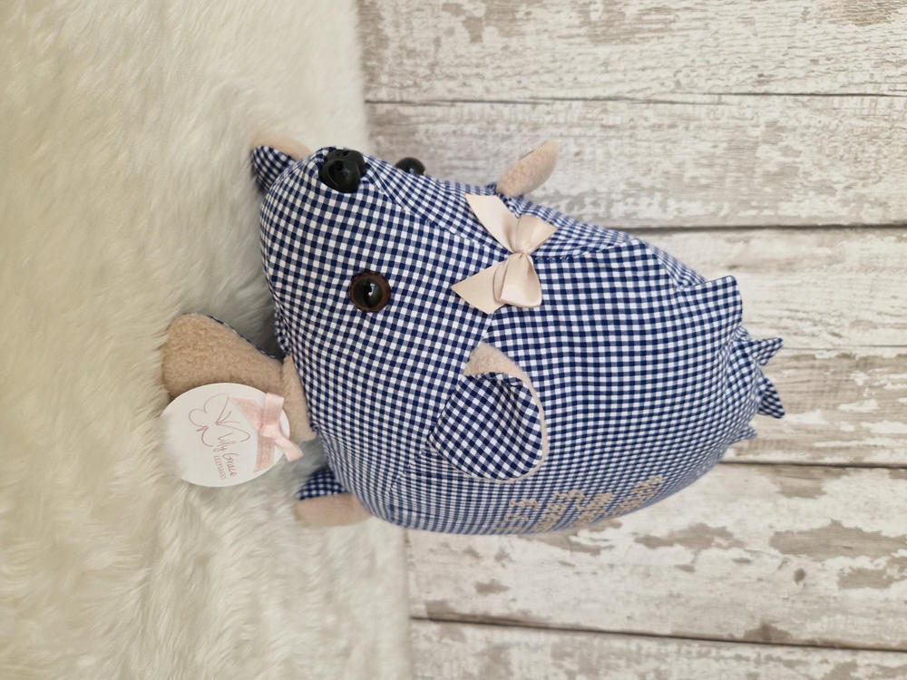 Memory Bear - Hedgehog Design - Customer Photo From Andrea Kinloch