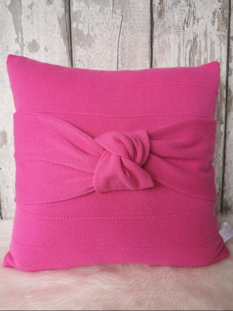 Memory Cushion - Tied Knot Design © - Customer Photo From Jackie Lane