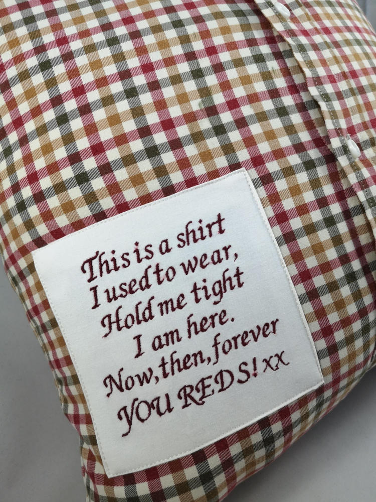 Memory Cushion - Collared Shirt Design - Customer Photo From Kevin Proverbs