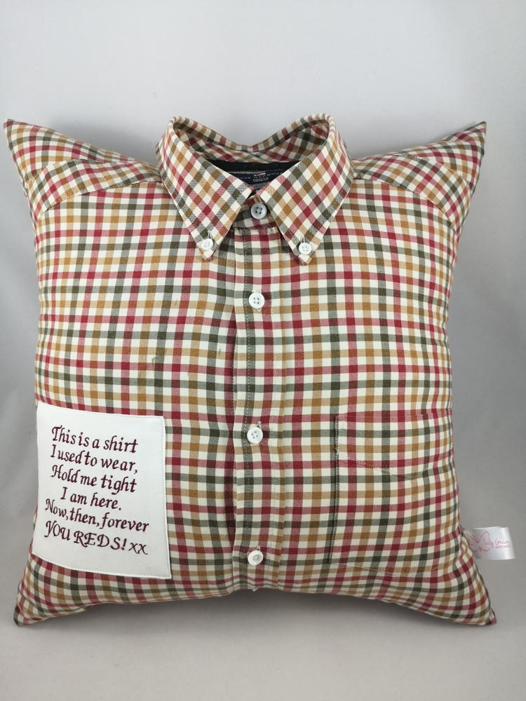Memory Cushion - Collared Shirt Design - Customer Photo From Kevin Proverbs