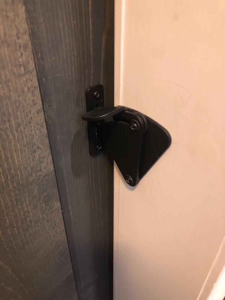 Large Teardrop Latch | Powder Coated Black - Customer Photo From Alice Haray