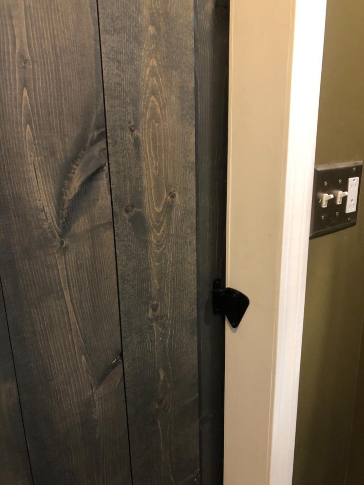 Large Teardrop Latch | Powder Coated Black - Customer Photo From Alice Haray