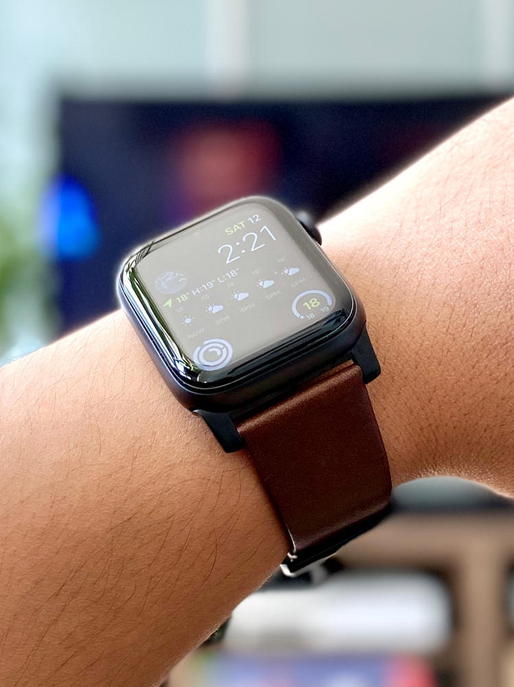 NanoArmour Apple Watch Screen Protector Series 5 - Customer Photo From Jan Young