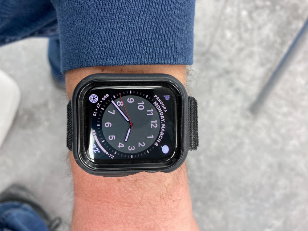 NanoArmour Apple Watch SE Screen Protector - Customer Photo From Aaron Perez